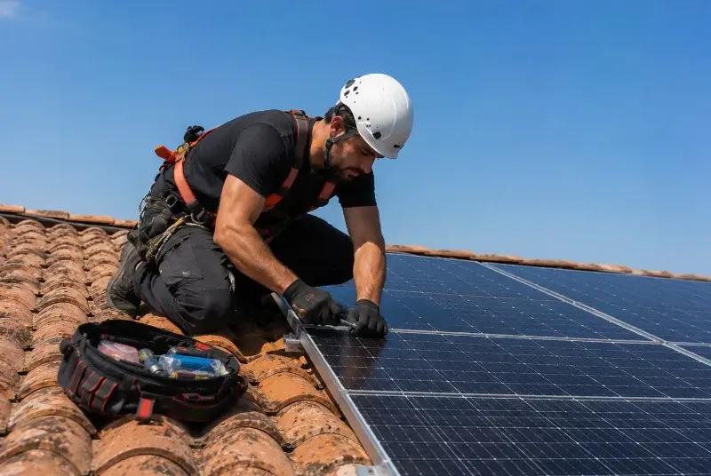 Maintenance et monitoring de panneaux solaires à Thuir