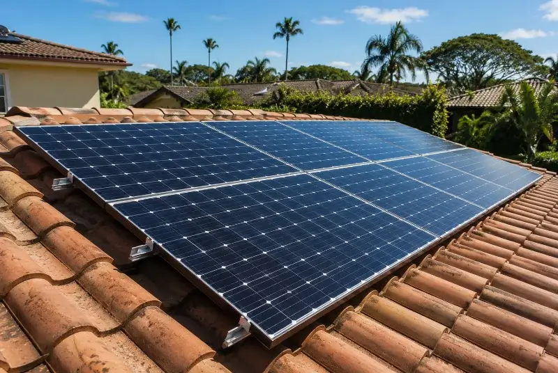 Installation de panneaux solaires à Thuir